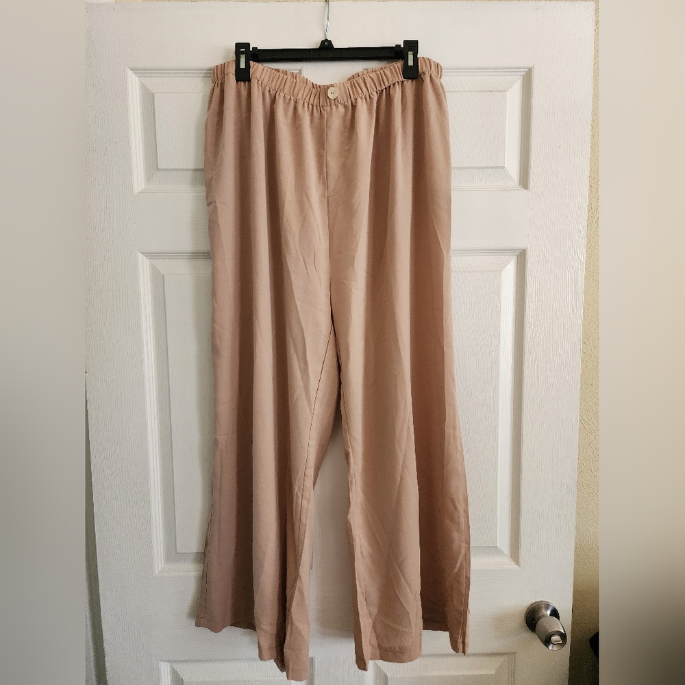 Tan Pull On Pant